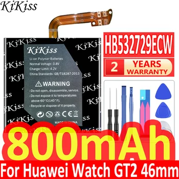 Eredeti KiKiss Csere Akkumulátor HB532729ECW a Huawei Nézni GT2 GT 2 46mm Újratölthető Akkumulátor 800mAh