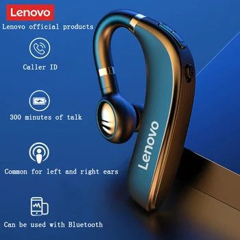 Eredeti Lenovo HX106 vezeték nélküli Bluetooth fejhallgató egyetlen fül autó ciklus szabadtéri sport fülhallgató, mikrofon bluetooth Fülhallgató