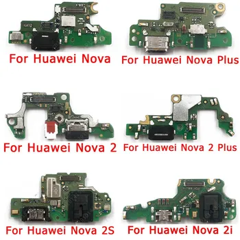 Eredeti Töltő Port A Huawei Nova 2 Plusz 2 2i Felelős Testület USB Csatlakozó NYÁK Foglalat Flex Csere, Javítás, Alkatrészek