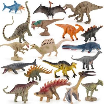 Eredeti Őskori Dinoszaurusz Világ Mini Tyrannosaurus Therizinosaurus Spinosaurus Akciófigurák Jurassic Dinoszauruszok Modell Játékok