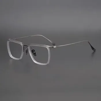 Európai Klasszikus Négyzet alakú Keret Márka Szemüveg Férfiak Nagy Arc Személyiség Design Szemüveget a Nők Kapható Szemüvegek DTX106