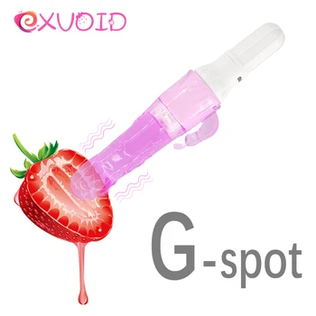EXVOID Nyuszi Vibrátor Szex Játékok a Nők Zselés Anál Plug Vagina, Ánusz Tágítót Dildó Vibrátor AV Stick G-pont Masszírozó