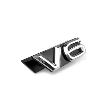 Ezüst V6-os Grill Matricát VW Volkswagen Tiguan 4motion Touareg Atlas VW V6 Első Hálózati Matrica VW Névleges Matrica