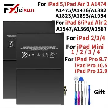 FEI XUN Tabletta Akkumulátor iPad 5 Levegő 1 A1474 A1475 A1893 iPad 6 Air 2 A1566 A1567 1 Mini 2 3 4 Pro 9.7 10.5 12.9 Akkumulátor