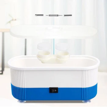 Fertőtlenítés doboz Sterilizáló Köröm Fúró Szemüveg Ékszerek Sonic Cleaner Portable Manikűr Eszköz Tisztítás Doboz Nail Art Eszközök