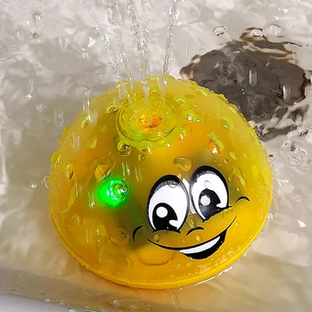 Forró eladási Kedves LED Villog, Fürdő Játékok Labdát Vizet Lövellt Sprinkler Baba Fürdő Zuhanyzóval Gyerek Játékok