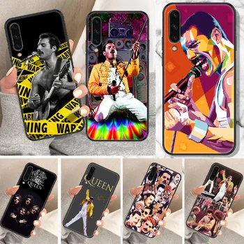 Freddie Mercury a Queen Telefon tok Samsung Galaxy 10 12 20E 21 30 32 40 50 51 52 70 71 72 5 6 7 2016 2018 fekete 3D