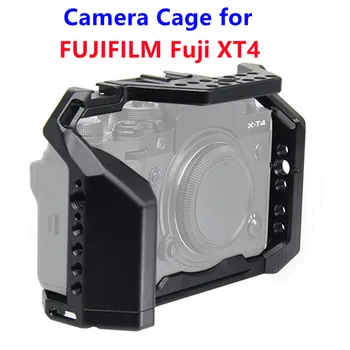 Fuji XT4 Kamera Cage a FUJIFILM X-T4 Kamera Védő Ketrec Cipő Mount Mutiful Szál Lyukak Arca Svájci gyorskioldó Lemez