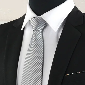 Férfi Nyakkendő Csík Szilárd Divat Nyakkendőt a Férfiak Esküvői Öltöny Üzlet Fél Klasszikus Esküvői Alkalmi Fekete Póló Kiegészítők Nyakkendő
