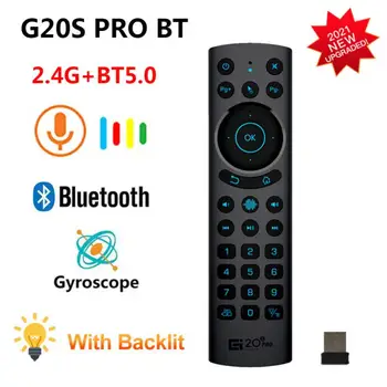G20BTS Plusz G20S PRO Gyro Hang Távirányító IR Tanulás 2.4 G Wireless BT5.0 Repülni Air Mouse for Android TV Box Dropshipping