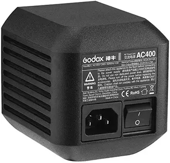 Godox AC400 HÁLÓZATI Adaptert - áramforrás Kimeneti Teljesítmény 400W tápegység Kábelét a Godox AD400pro Flash Villogó