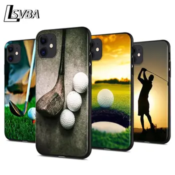 Golf Labdák sport Anti-őszi Szilikon Telefon tok iPhone 11 Pro XS Max X XR 6S 6 7 8 Plusz 5S Puha Fekete Borító Capa