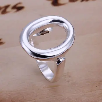Gyűrű sterling-ezüst-ékszer Gyűrű Ezüst Trendi Ékszerek, Gyűrű O-alakú Ékszer Nagykereskedés Ingyenes Szállítási sajh LR008