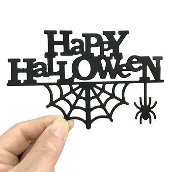 Halloween Pók Web 2021 Fémforgácsolási Meghal Stencil Fém Scrapbooking Meghalni Vágás A Papír Ravaszkodó