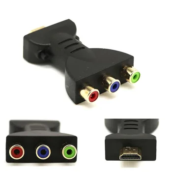 HDMI-3RC, HDMI AV, Videó, Audió Átalakító Adapter HDMI Férfi 3 video audio adapter RGB Szín Különbség Csatlakozó
