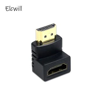 HDMI-compatibleI Férfi, HDMI-kompatibilis Női Adapter 90 Fokos 270 Fokos Szögben, HDMI-kompatibilis Extender, Converter a HDTV -