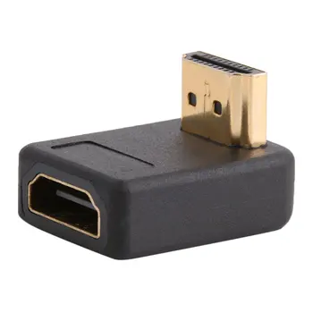 HDMI-kompatibilis 90 fokos jobb szög adapter HDMI 270 fokos HDMI férfi-nő HDMI könyök csatlakozó