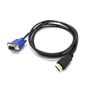 HDMI-kompatibilis VGA HD Átalakító Kábel Audio Kábel Férfi Videó Adapter Kábel HDTV PC Számítógép Monitor PC, Laptop, TV