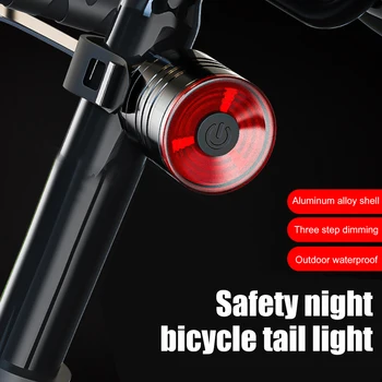 Hegyi Országúti Kerékpár Lámpa Vízálló Alumínium Sisak Kerékpár Világítás Hátsó Lámpák Lámpa Kerékpár Hátsó Lámpa Este Megszabadítja Figyelmeztetés