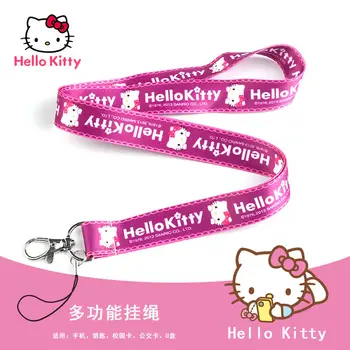 Hello Kitty Többfunkciós Mobil Telefon Zsinór Aranyos Lóg Nyakán Kötél Kulcstartó Személyiség Zsinór IGAZOLVÁNY Jogosultja Zsinór