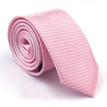 HOOYI 2019 Divat Vékony Nyakkendőt a Férfiak Rózsaszín Mariage Nyakkendő party ajándék