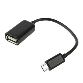 Hordozható Micro USB Férfi-USB Női Átalakító OTG Adapter Kábel Android Telefon az USB-s Mobil Telefon OTG Adatok Vonal