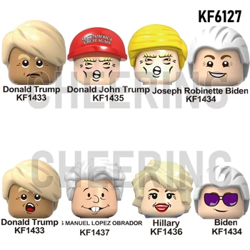Híres Emberek, az Egyesült Államok Elnöke Trump Biden Titkos építőkövei Figurák Játékok KF6127