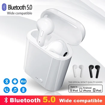 i7s TWS Bluetooth Fülhallgató Vezeték nélküli Fejhallgató Sport Vízálló Fülhallgató Zene Fülhallgatók Minden Okos Telefon iphone Fülhallgató