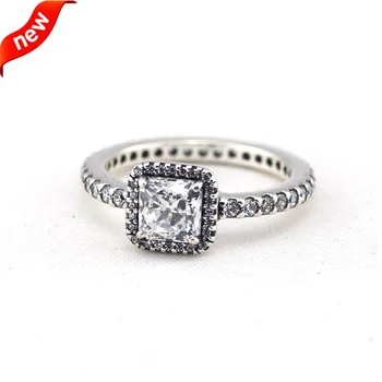 Időtlen Eleganciát a Gyűrűk 100% 925 Sterling Ezüst Ékszerek, Tiszta CZ Ingyenes Szállítás