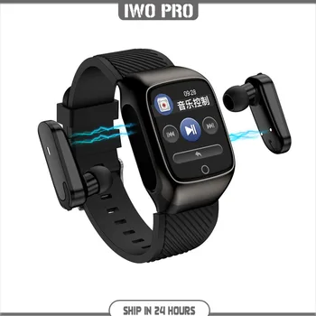IWO PRO 2-az-1-S300 Okos Nézni, Fülhallgatók Bluetooth 5.0 Vezeték nélküli Fülhallgató, Zene, Sport, Egészségügyi Karkötő Android iOS