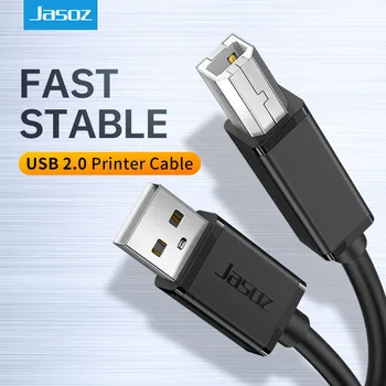 Jasoz Nyomtató Kábel USB B Típusú Férfi-A Férfi Nagy Sebességű Kábel PC Fényképezőgép, Dell, Epson, HP, Canon, Epson USB2.0 Nyomtató Kábel-1-10m