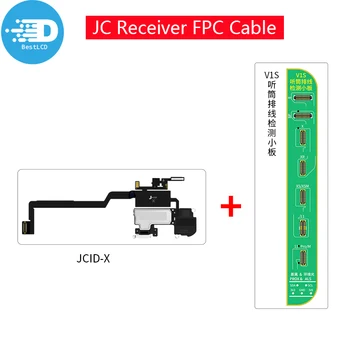 JC JCID V1S Fülhallgató Hangszóró Vevő FPC Kábel Érzékelő Tábla iPhone X XS XR XSMAX 11 11PROMAX Igaz Hang Arcát ID Javítás