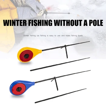 Jég Horgászbot Téli Szabadtéri Sport Tavak Hordozható Halászati Ultrakönnyű Pole Hordozható Horgászbot Tipp Horgászbot Stick