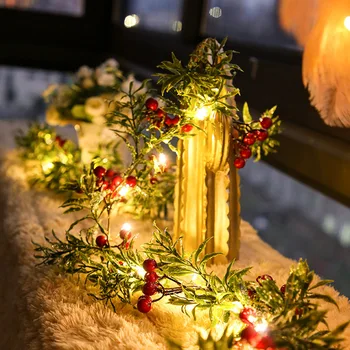 Karácsonyi Dekoráció az Otthoni 2m 20 Led-es rézdrótot fenyőtoboz Led karácsonyfa Díszek Új Év 2022 Navidad Noel