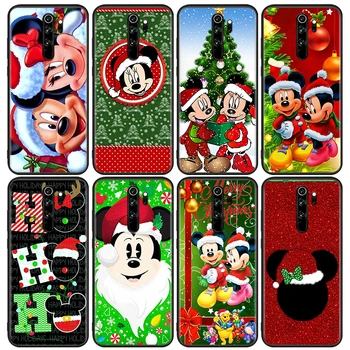 Karácsonyi Mickey Minnie A Xiaomi Redmi 9i 9T 9A 9B 9 8A 8 MENJ 7 7A S2 Y2 6 6A 5 5A 4X Miniszterelnök Pro Plus Fekete Puha Telefon Esetében