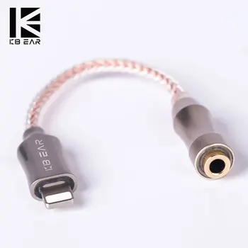 KBEAR Audio Adapter Villám 3,5 mm Beépített 53a4 Dekódolás pedig Felerősítve Chip Fejhallgató Fülhallgató Tartozékok Fülhallgató IEM