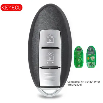KEYECU Smart Remote távirányító 2 Gombot FSK 315MHz PCF7953 Chip Nissan Aatima X-trail P/N: S180144101
