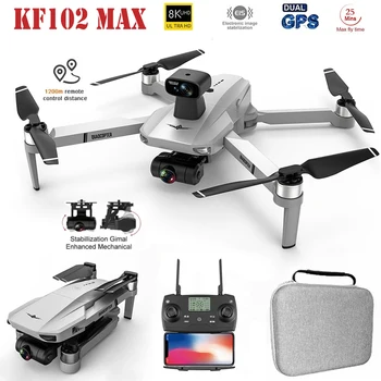 KF102/KF102 MAX EIS RC Drón GPS 5G 4K HD Kamera Akadály Elkerülése Brushless Összecsukható WiFi FPV Profi RC Quadcopter Játékok