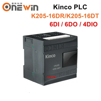 Kinco NYRT K205-16DR K205-16DT CPU modul dc 24 vac 16-pont beleértve DI6 DO6 4DIO 2db RS485 kommunikáció