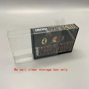 Kiváló minőségű átlátszó doboz az FC SUNSOFT Japán verzió a játék gyűjtemény kijelző tároló PET védő doboz