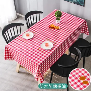 Kockás Vízálló Étkező Asztal Terítő Takarja Buli, Esküvő, lakberendezés Konyha terítő Obrus Tafelkleed mantel mesa nappe