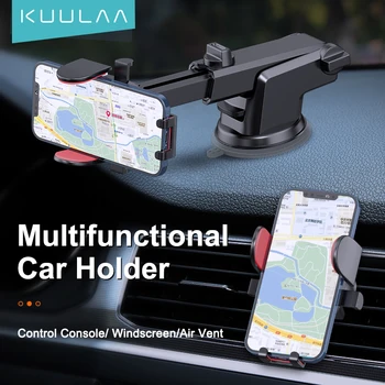 KUULAA autótelefon Jogosultja Mobiltelefon tartó Állvány az Autó Nem Mágneses 360° - os Elforgatás a GPS-Hegy Támogatást Az iPhone-12 Pro Max