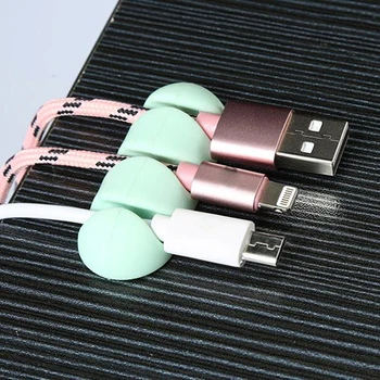 Kábel Szervező Szilikon USB-Kábel Winder Desktop Management Klipek Kábel tartó Egér Fejhallgató Vezeték Szervező