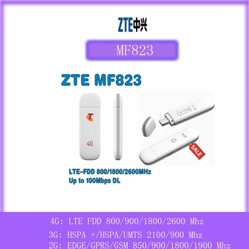 Kártyafüggetlen ZTE MF823 4G LTE usb Modem 4G LTE 3g FDD Dongle 4G lte Usb Stick, Plusz 2db Antenna