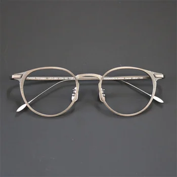 Kézzel készített Kör Titán Szemüveg Ultrakönnyű Férfiak Szemüveg Keret, Japán Recept, Rövidlátás Nők GAFAS Szemüveg Oculos De