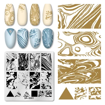 Köröm Bélyegzés Lemezek Rozsdamentes Acél Virág Hagyja Kép Ékszerek Geometriai Sablon Nail Art Design Kép DIY Lemez Körmök Eszközök