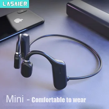 Lasaier csontvezetéses Fejhallgató, Bluetooth, vezeték nélküli Sport Fülhallgató IPX6 Vízálló Fülhallgató Sztereó kihangosító mikrofonnal