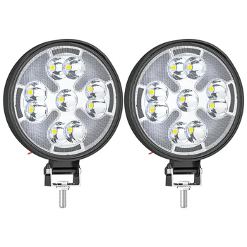 led-48w LED munkalámpa Mini kerek világítás Szuper Fényes Nappal Fehér, Motorkerékpár, off-road led reflektorok Autó lámpa
