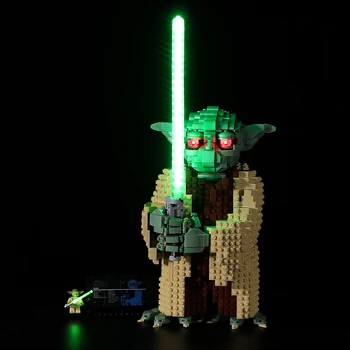Led Kompatibilis a LEGO 75255 Yoda Mester Fény Készlet építőelemei Tégla Játékok Gyerekeknek, Csak Fényt Nem Blokkok