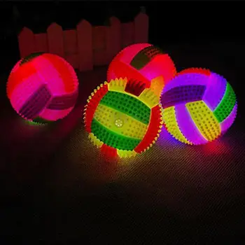 LED Villogó színváltó Pattogó Masszázs Sündisznó Labdát Test, fájdalomcsillapító Masszázs, Fitness Labda Röplabda Gyerek Játék